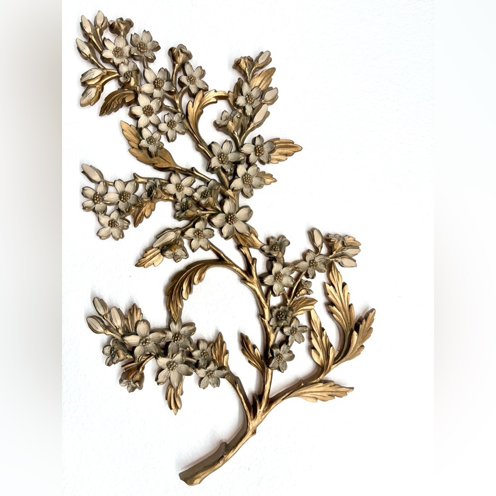 Vintage Syroco Dogwood Branch